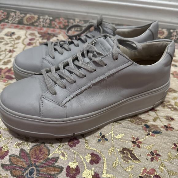 Vagabond Womens Judy Sneaker Platform Shoes Size 39 Or 8 Steel Gray Leather - Picture 5 of 8